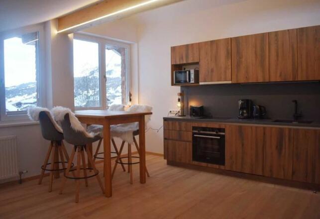 Küche und Essbereich in Berta´s Suite