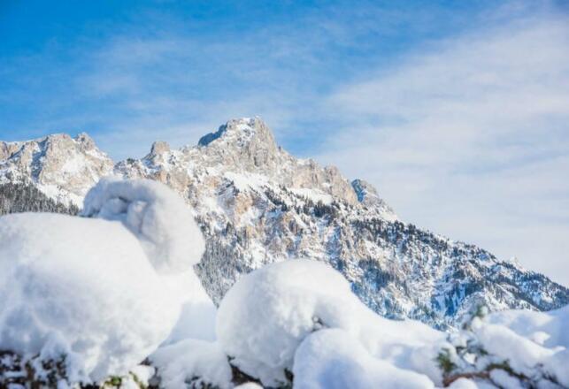 Winterlandschafft im Almdorf Tirol