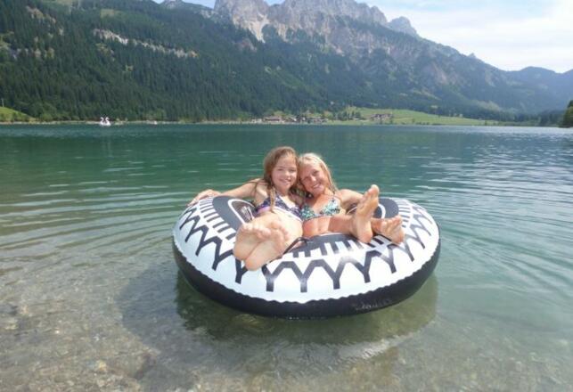 Schwimmen, Bootfahren am Haldensee