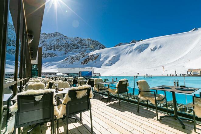 Gletschertisch Terrasse