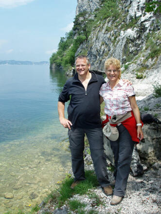 Am Ufer des Traunsees