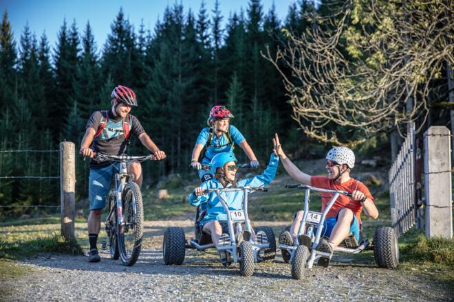 Mountaincart beim Berggasthof Sattelbauer - Flachau