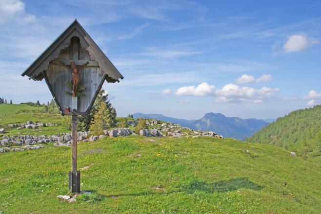 Kreuz über dem Straubinger Haus