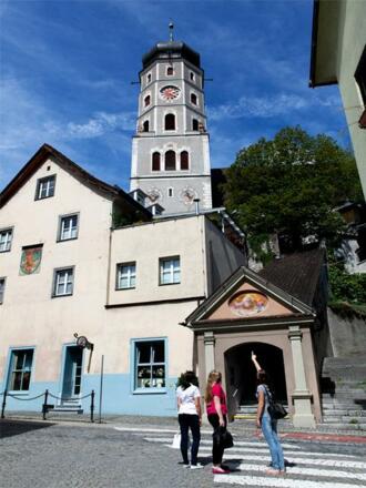 Aufstieg zur St. Laurentius Kirche über Herrengasse