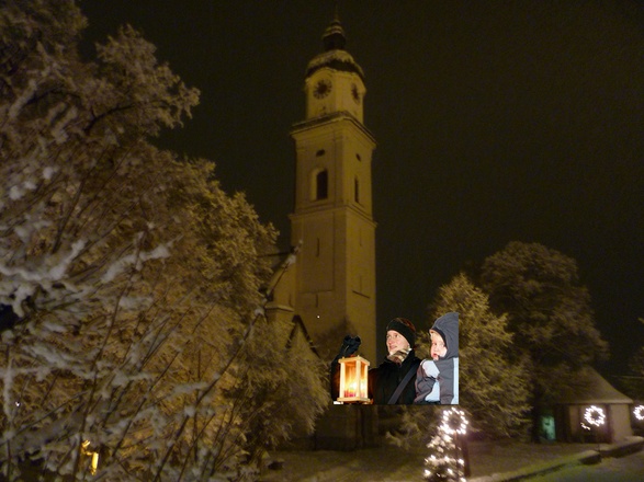 Pfarrkirche Heilig Kreuz Kiefersfelden im Winter