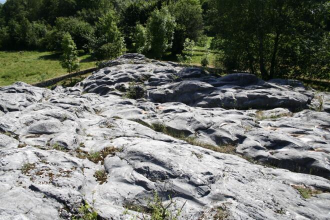 Gletscherschliff bei Fischbach