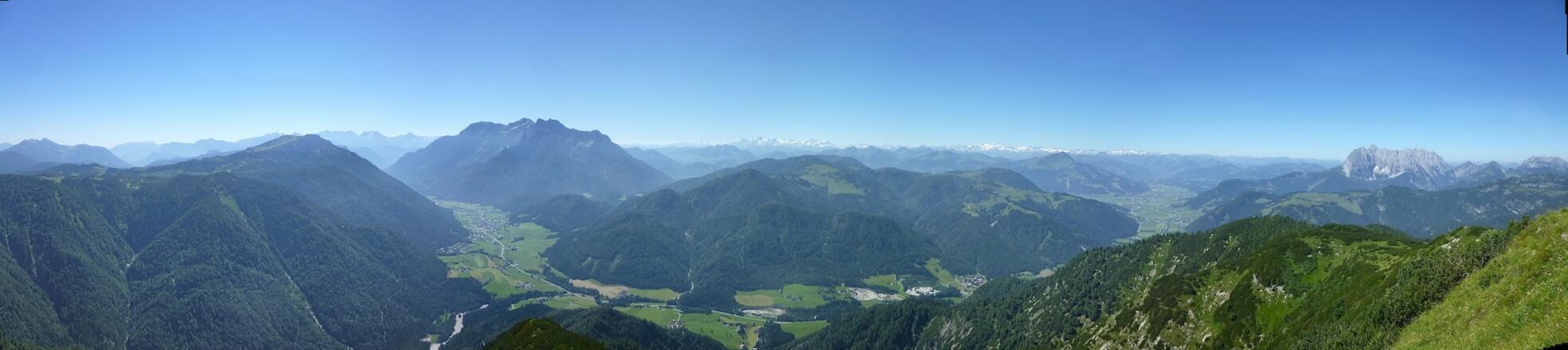 Fellhorn-Panorama in die Ostalpen