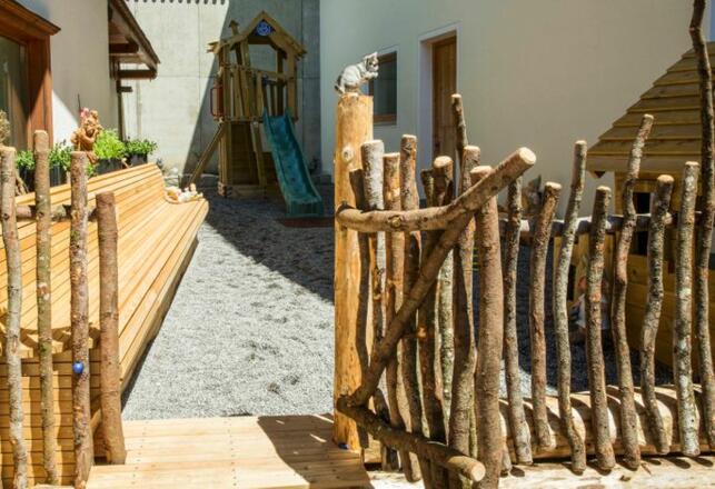 Spielplatz für die kleinen Gäste des Hauses