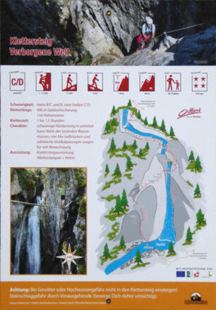 NEU: Zustieg zur Schutzhütte auf der Kerschbaumer Alm über Klettersteig &quot;Verborgene Welt&quot;