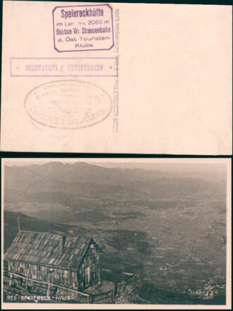 Speiereckhütte des ÖTK anno 1924