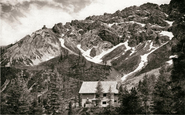 Kerschbaumeralm-Hütte des ÖTK anno 1926