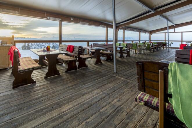 Terrasse Berggasthof Hornboden