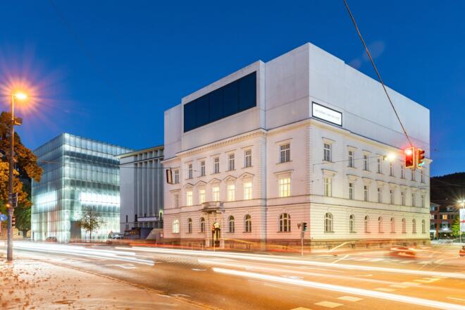 Vorarlberg Museum abends