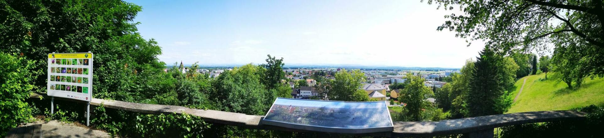 Panoramablick Aussichtswarte Kalvarienberg