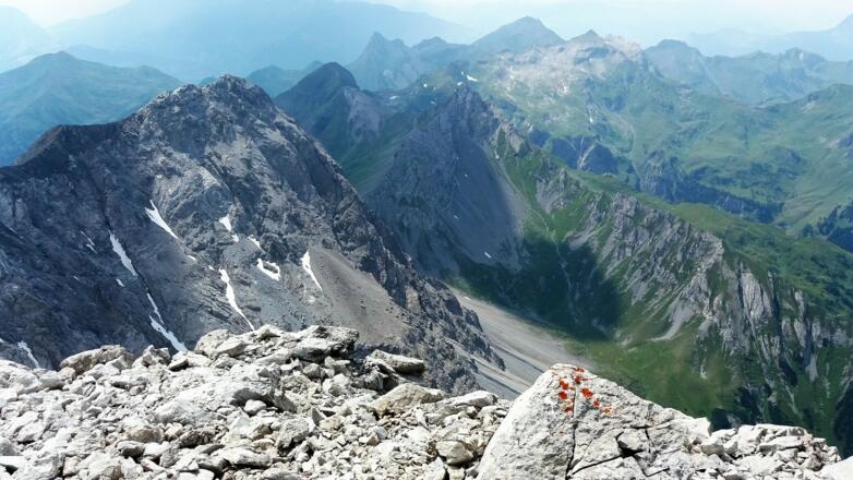 Salaruelkopf, Hornsp., Tschingel, Naafkopf, Bettlerjoch.