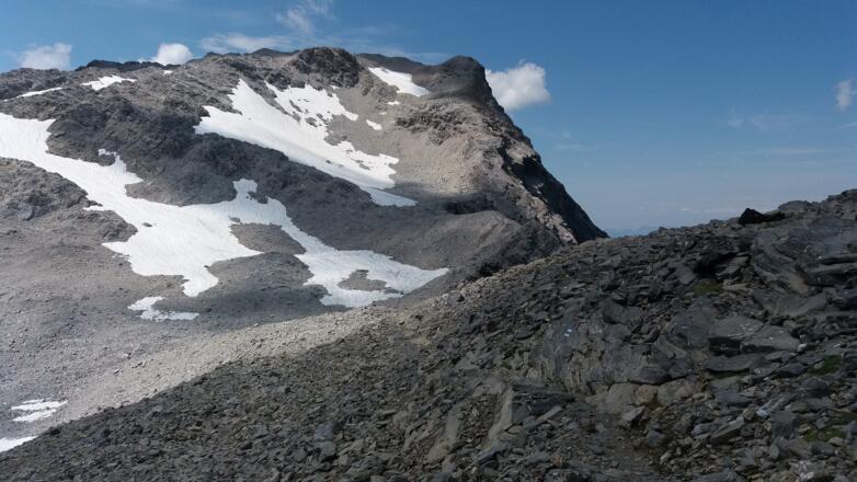 Tagesziel Panüelerkopf von Mannheimer Hütte aus.