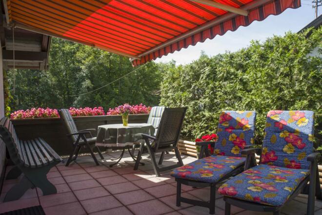 Sonnenterrasse im Obergeschoss