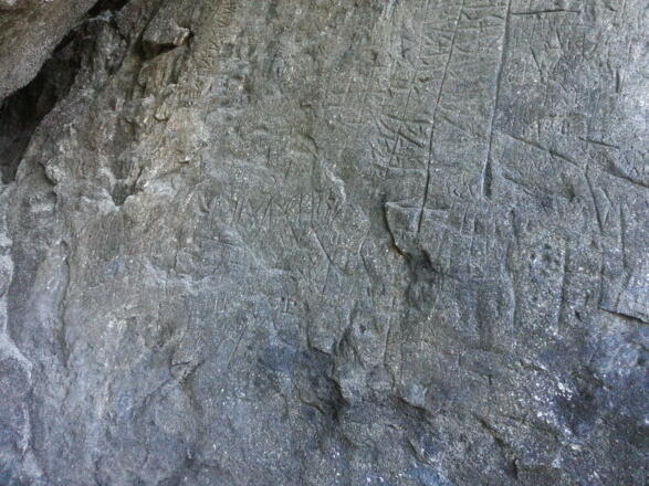 Raetische Inschriften Detail (2)