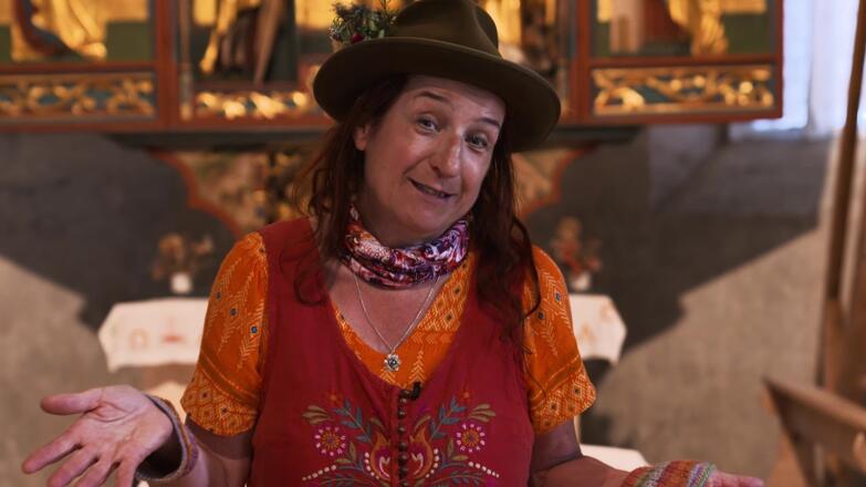 Hochdeutsch: Die Sage „Bischof Theodul und der Teufel mit der Glocke“ erzählt von Hertha Glück ...