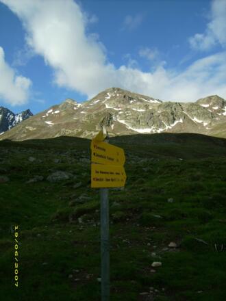 Der Samerschlag von der Pforzheimer Hütte gesehen.
