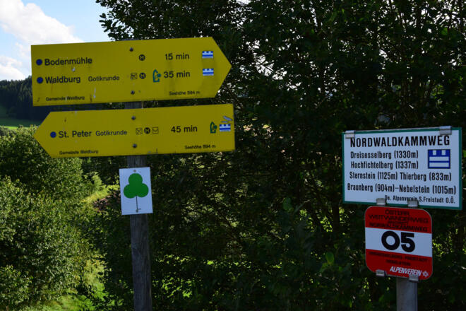 Gelbe Tafeln bei B38