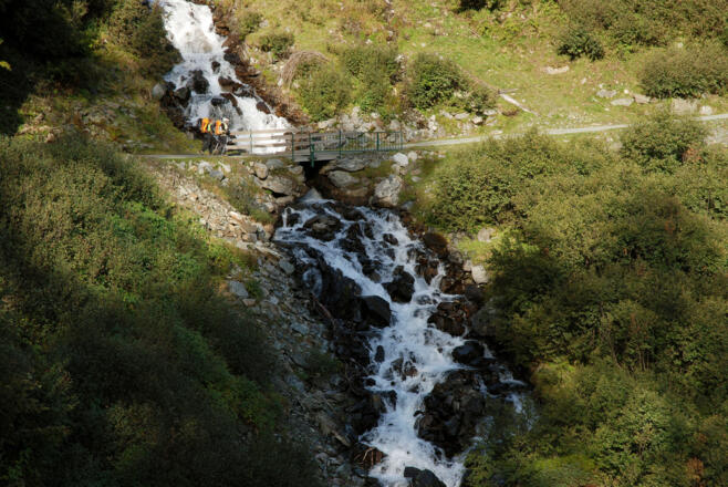 Wasserfall vor der Polltalalm