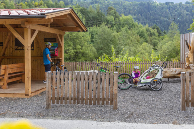 E-Bike Ladestation Rastplatz Sautens