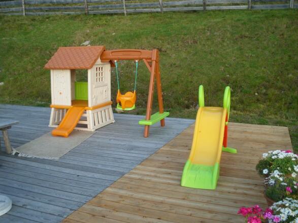 Spiel auf der Terrasse