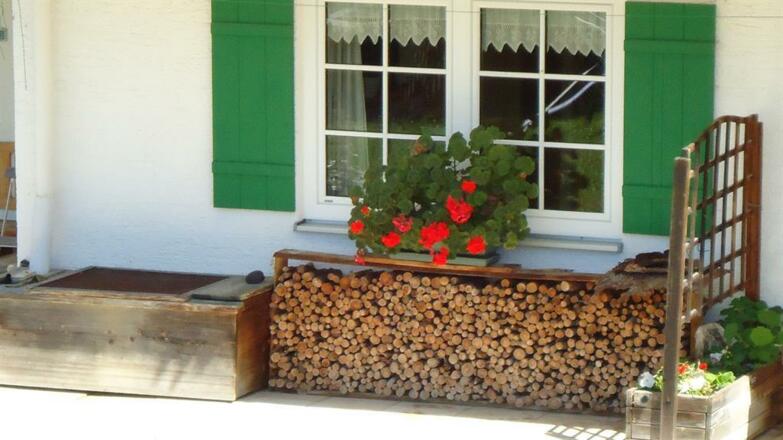 Gartenterasse im Gästehaus Schmid in Fischen