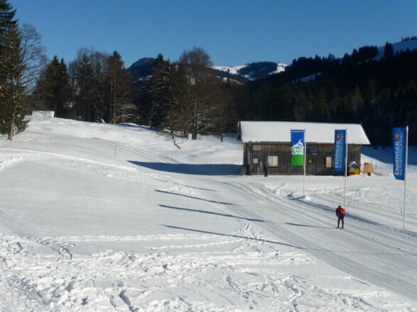 Gut gepflegte Langlaufloipe