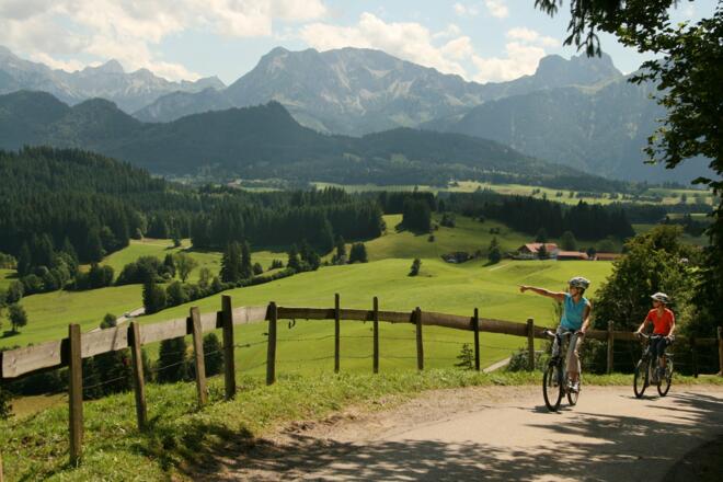 E-biken in Füssen im Allgäu