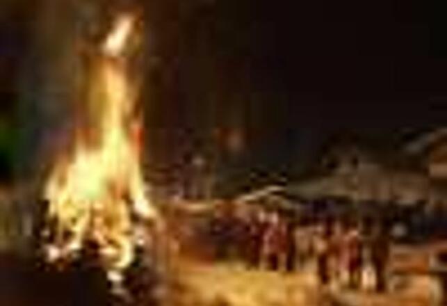 traditionelles Funkenfeuer