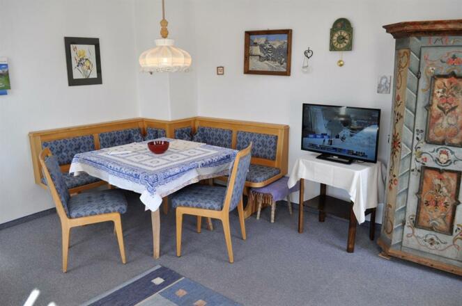 Essecke im Wohnraum Ferienwohnung