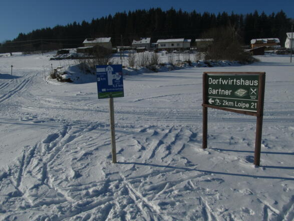 Verbindungsloipe 21a bei Steinwald