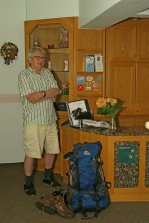 Ankunft an der Rezeption