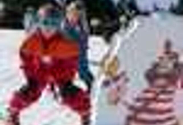 aktiver Skikurs für die Kleinen