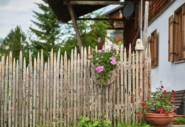 unser Gartenzaun...
