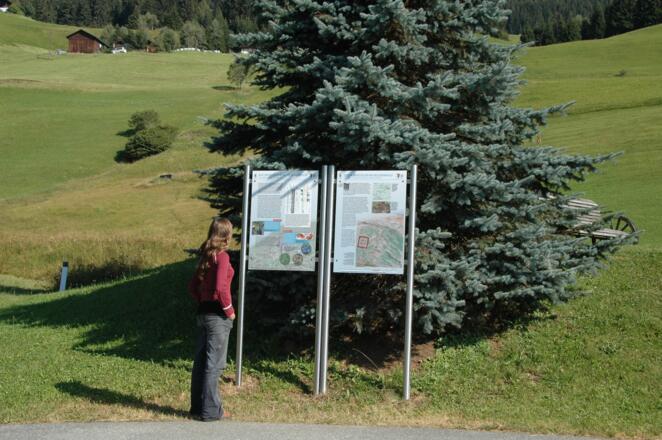 Infotafel am Tschuga Moors