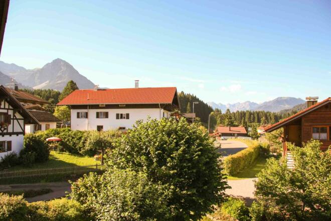 Ausblick auf das Rubihorn und Allgäuer Hauptkamm