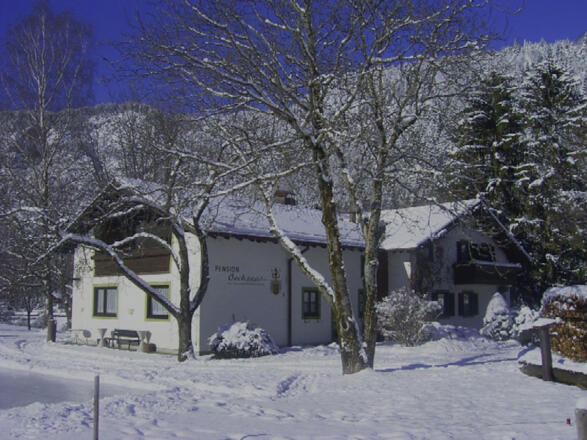 Hausansicht im Winter