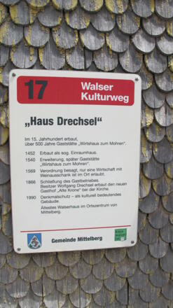 Haus Drechsel am Walser Kulturweg