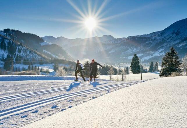 nur 2 min zu dieser Traumloipe ...