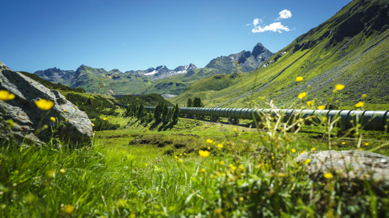 Silvrettasee Abflussrohr