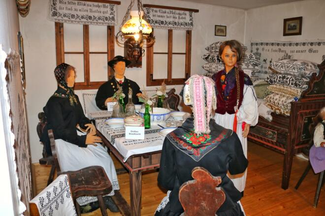 Landlerfamilie im Heimat- und Landlermuseum