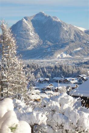 Winterlicher Blick vom Ostbalkon
