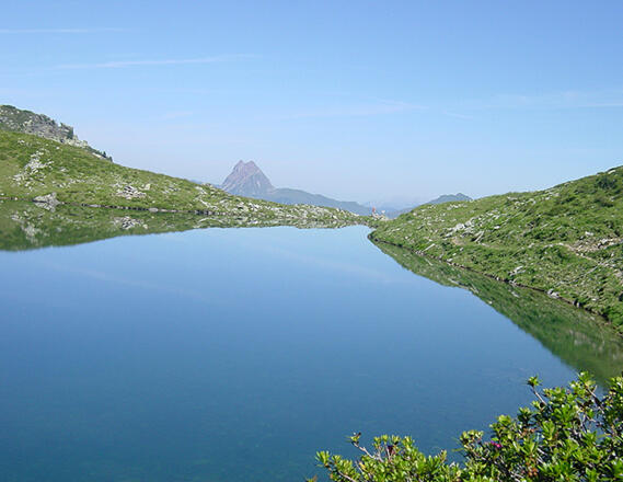Wunderschöner Fotopunkt - der Karsee im Vordergrund - dahinter der Gr. Rettenstein