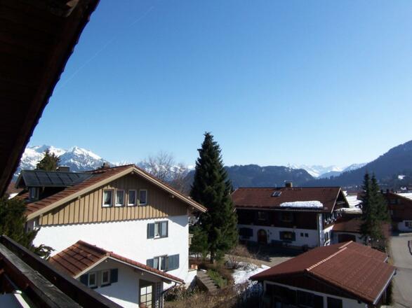 Bergblick von der Ferienwohnung Lux