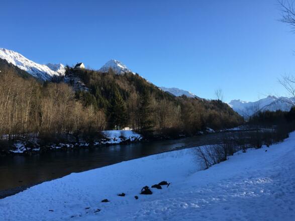 Schöllanger Burgkirchen im Winter