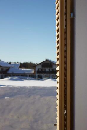 Unser Haus mit Blick zu unserem Bäcker