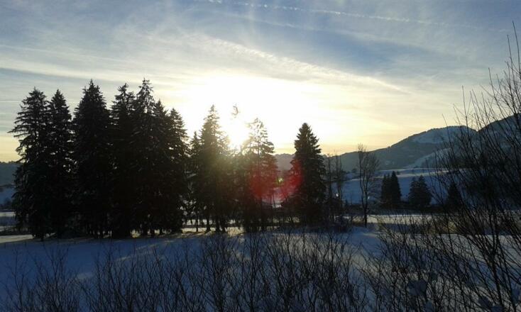 Abendstimmung im Winter